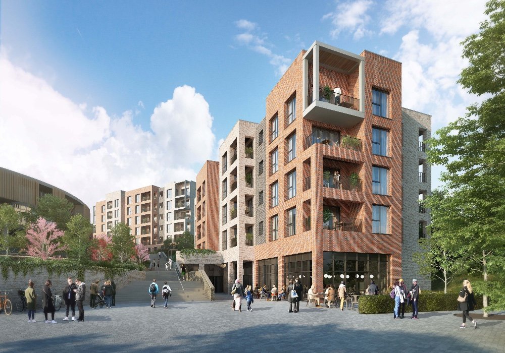 Architectural render of the Kilbride supported-living scheme